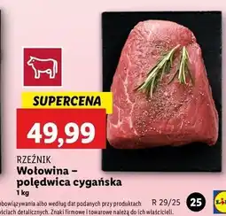 Lidl Polędwica cygańska wołowa Rzeźnik Codzienna Dostawa oferta