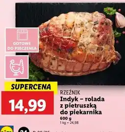 Lidl Rolada z indyka pietruszką Rzeźnik Codzienna Dostawa oferta