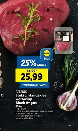 Lidl Stek z irlandzkiej wołowiny Rzeźnik Codzienna Dostawa oferta
