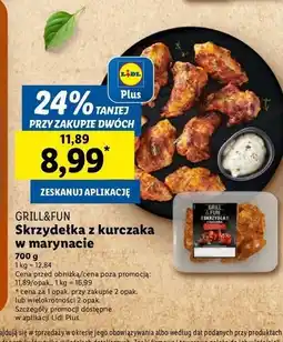 Lidl Skrzydełka z kurczaka w marynacie paprykowej Grill And Fun oferta