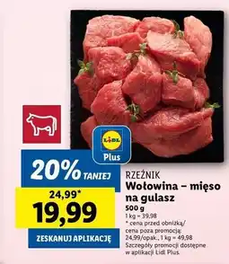 Lidl Gulasz wołowy Rzeźnik Codzienna Dostawa oferta