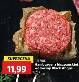 Lidl Hamburger wołowy black angus Rzeźnik Codzienna Dostawa oferta