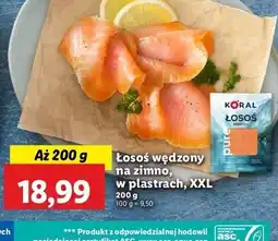 Lidl Łosoś wędzony pure Koral oferta