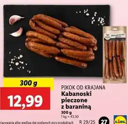 Lidl Kabanosy z baraniną Pikok Od Krajana oferta