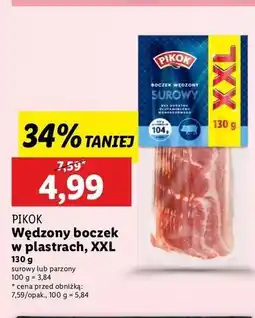 Lidl Boczek parzowny wędzony w plastrach Pikok oferta