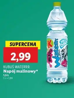 Lidl Woda malinowa Kubuś Waterrr oferta