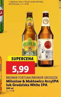 Lidl Piwo grodziska white ipa Browar Grodzisk oferta