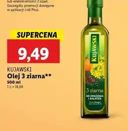 Lidl Olej z lnem oraz pestakami dyni Kujawski 3 Ziarna oferta
