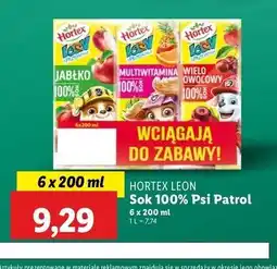 Lidl Soki owocowe mix Hortex Leon oferta