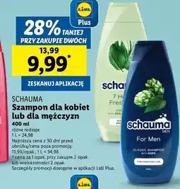 Lidl Szampon do włosów ziołowy Schauma 7 Herbs oferta