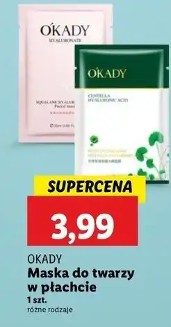 Lidl Maseczka do twarzy odżywczo-nawilżająca ze skwalanem O'kady oferta