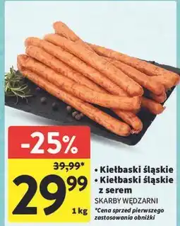 Intermarche Kiełbaski śląskie z serem Skarby Wędzarni oferta