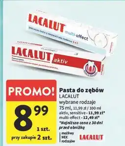 Intermarche Pasta do zębów Lacalut Multi-Effect oferta