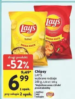 Intermarche Chipsy solone Lay's oferta
