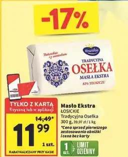 Intermarche Masło osełka Łosickie oferta