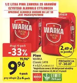 Intermarche Piwo Warka oferta