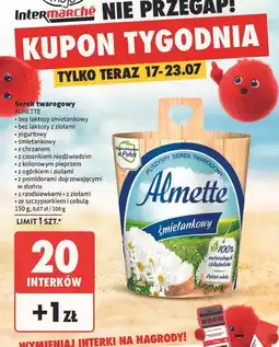 Intermarche Serek śmietankowy bez laktozy Hochland Almette oferta