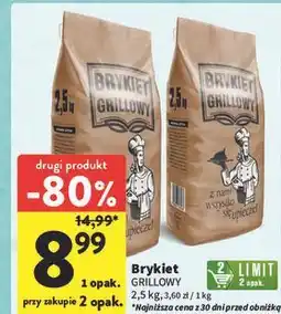 Intermarche Brykiet z węgla drzewnego oferta