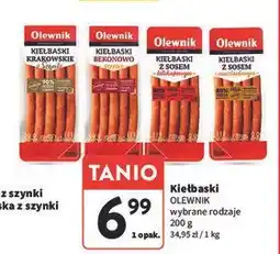 Intermarche Kiełbaski bekonowo-serowe Olewnik oferta
