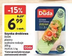 Intermarche Szynka drobiowa gotowana Silesia Duda oferta