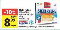 Intermarche Steki rybne w panierce z sosem serowym Abramczyk oferta