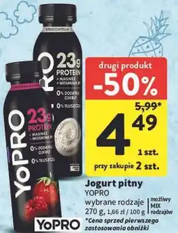 Intermarche Jogurt truskawka-malina Danone Yopro oferta