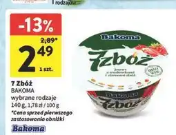 Intermarche Jogurt z truskawkami i ziarnami zbóż Bakoma 7 Zbóż oferta