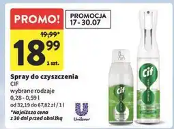 Intermarche Spray do czyszczenia fresh Cif oferta