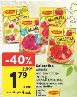 Intermarche Galaretka przezroczysta winogronowa Winiary oferta