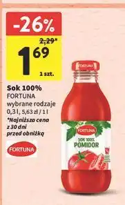 Intermarche Sok 100% pomidor Fortuna oferta