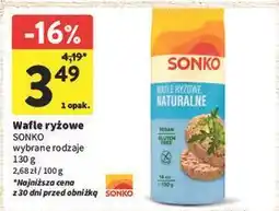 Intermarche Wafle ryżowe naturalne Sonko oferta