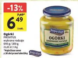 Intermarche Ogórki konserwowe kozackie Provitus oferta
