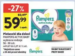 Intermarche Pieluszki dla dzieci junior 5 Pampers Active Baby oferta