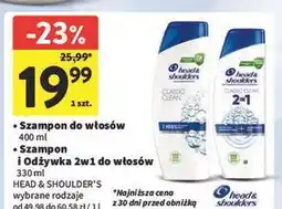 Intermarche Szampon z odżywką classic clean Head&Shoulders oferta