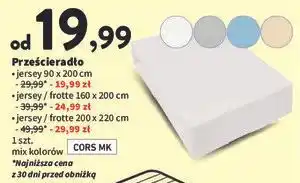 Intermarche Prześcieradło jersey 220 x 200 cm Cors Mk oferta
