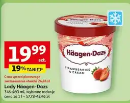 Auchan Lody strawberries & cream Haagen-Dazs oferta