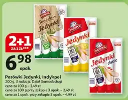 Auchan Parówki z serem Indykpol Jedynki oferta