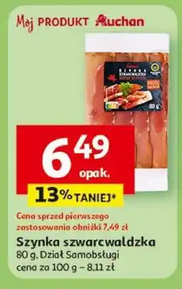 Auchan Szynka szwarcwaldzka Auchan Różnorodne (Logo Czerwone) oferta