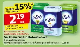 Auchan Sól kamienna jodowana O'sole oferta
