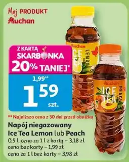 Auchan Napój cytrynowy Auchan Ice Tea oferta