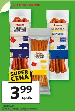 Auchan Kabanosy z kurczaka Auchan oferta