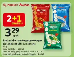 Auchan Prażynki zielona cebulka Auchan Różnorodne (Logo Czerwone) oferta