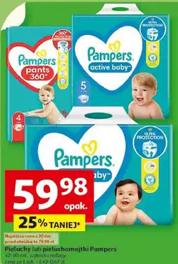 Auchan Pieluszki midi 3 Pampers Active Baby oferta