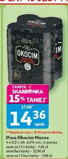 Auchan Piwo Okocim Mocne Dubeltowe oferta
