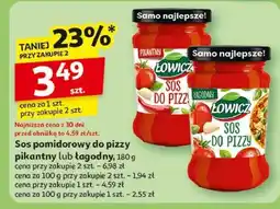 Auchan Sos do pizzy łagodny Łowicz oferta