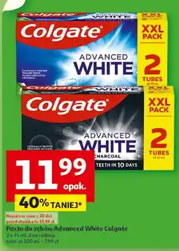 Auchan Pasta do zębów charcoal Colgate Advanced White oferta