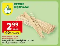Auchan Patyczki do szaszłyków 30 cm Podniesiony Kciuk oferta
