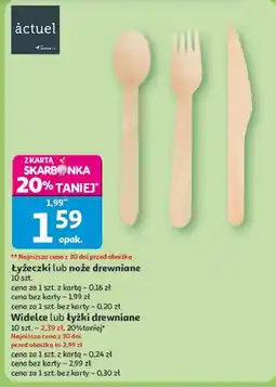 Auchan Widelce drewniane eco Actuel oferta