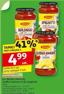 Auchan Sos boloński Winiary oferta