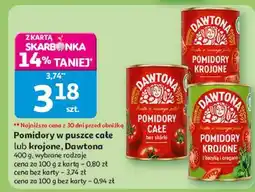 Auchan Pomidory krojone z bazylią i oregano Dawtona oferta